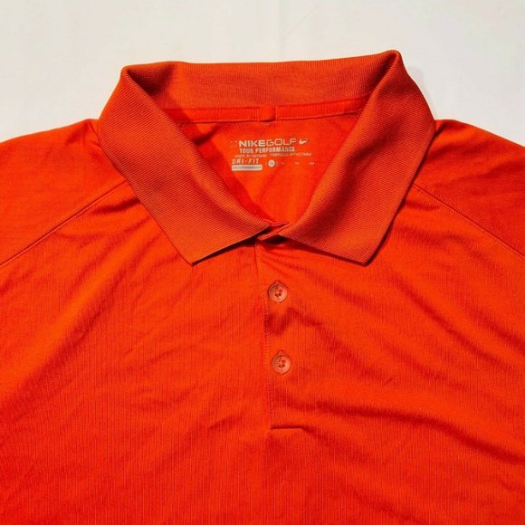 Nike Golf Dri Fit Golf Polo Shirt Tour Performance Short Sleeve XL - Picture 3 of 12